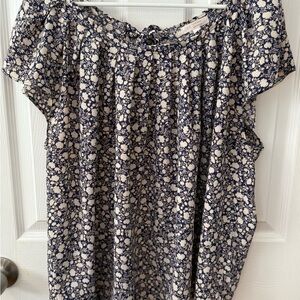 Lauren Conrad Floral Print Women's Top